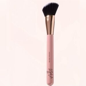 Mally Beauty Blush Brush in Packaging - Soft Pink with Gold Finish